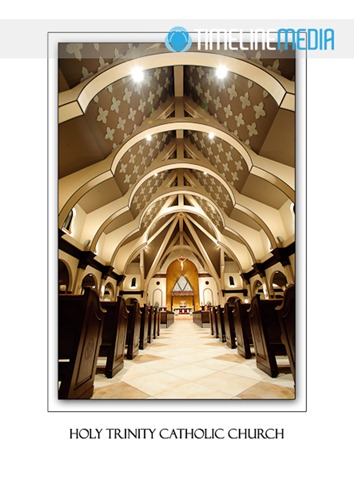 Postcard for Holy Trinity Catholic Church in Gainesville, Virginia - Copyright TimeLine Media