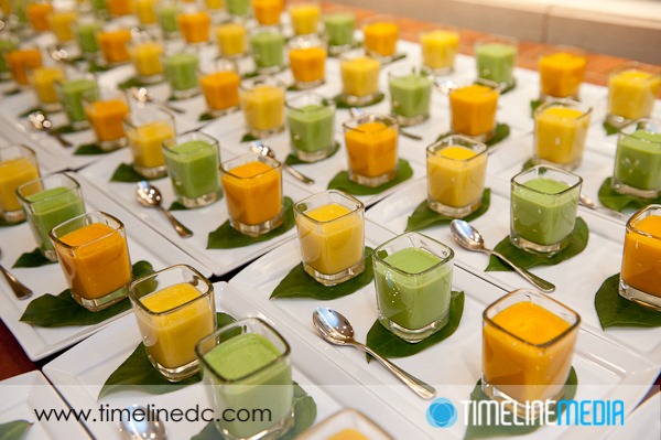 food at a celebration dinner at the Four Seasons in Washington, DC ©TimeLine Media