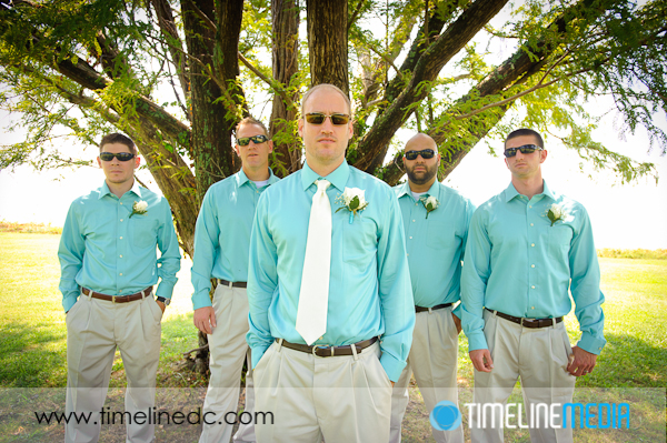 Wedding photography - CJ and his groomsmen on his wedding day ©TimeLine Media