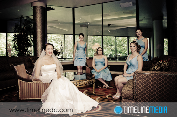 Wedding photography - Leah  and her bridesmaids on her wedding day ©TimeLine Media