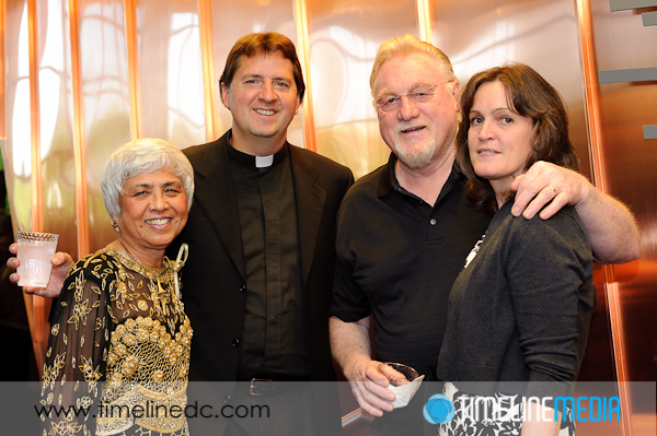 Father Peffley and Dixon Studio at the Holy Trinity 10th Anniversary Gala at the Hylton Performing Arts Center in Manassas, Virginia ©TimeLine Media