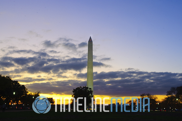 Washington Monument at a beautiful sunset over the National Mall ©TimeLine Media
