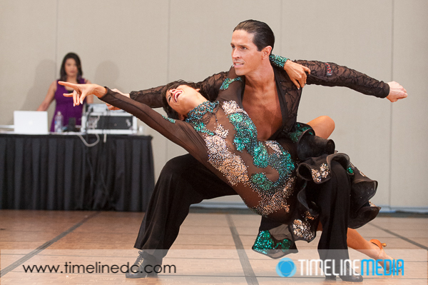 Eduardo Torres and Cristina Acevedo dance a show at the River City Ballroom Dance Competition ©TimeLine Media
