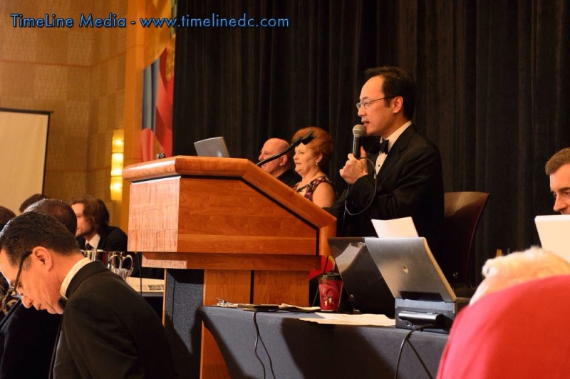 Yang Chen the emcee for the USA Dance Mid-Atlantic Championships in Bethesda, MD ©TimeLine Media