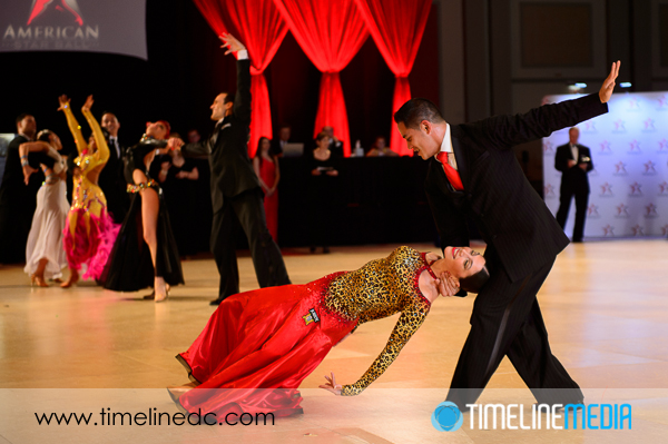 Tess and Omar dancing the pro competition at the 2013 American Star Ball ©TimeLine Media - familiar faces