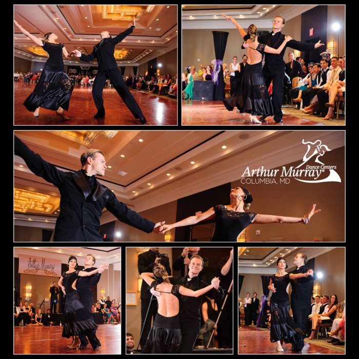 Photo collage from an Arthur Murray Columbia professional show ©TimeLine Media