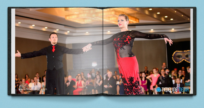 ©TimeLine Media - ballroom dance image spanning 2 album pages