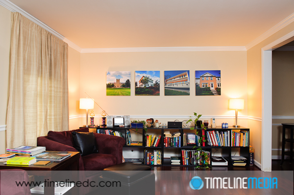 ©TimeLine Media - hanging prints in living room