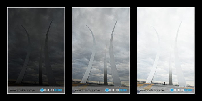 Air Force Memorial multiple exposures - ©TimeLine Media