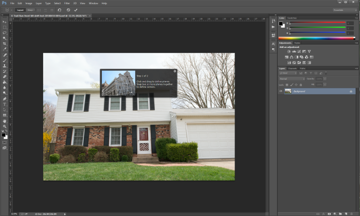 Adobe Photoshop Perspective Warp - 1