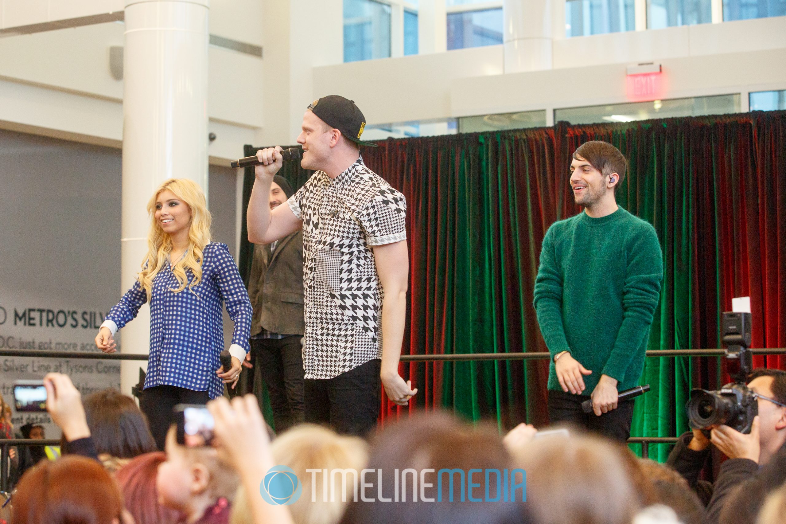 Pentatonix performs holiday music at the Concourse in Tysons Corner Center