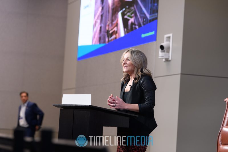 Erin Mical, Capital One speaking at a Tysons Partnership event ©TimeLine Media