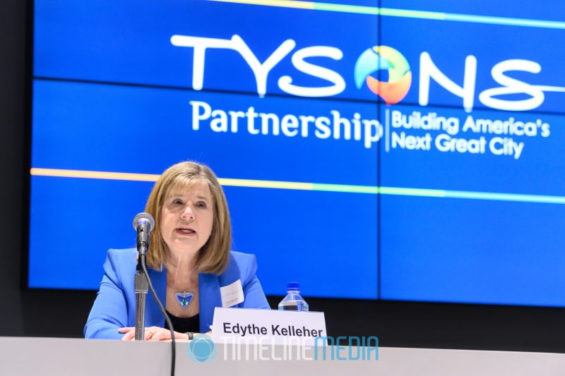 Edythe Kelleher speaking at the Candidate Forum - Tysons Partnership ©TimeLine Media