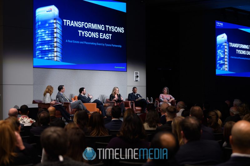 Panelists for Transforming Tysons event at Capital One HQ ©TimeLine Media