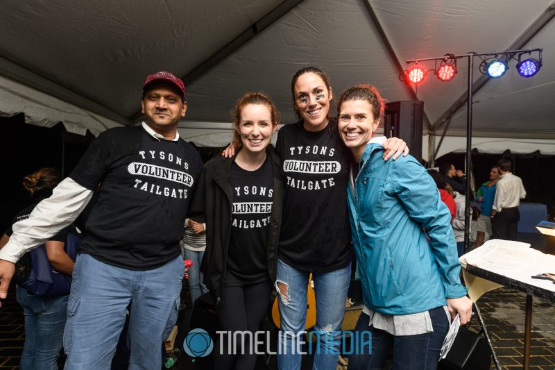 Silent auction volunteers at the Tysons Tailgate held at Valo Park ©TimeLine Media