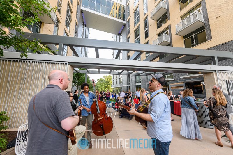 Justin Trawick quartet playing at the Tysons Partnership reception ©TimeLine Media