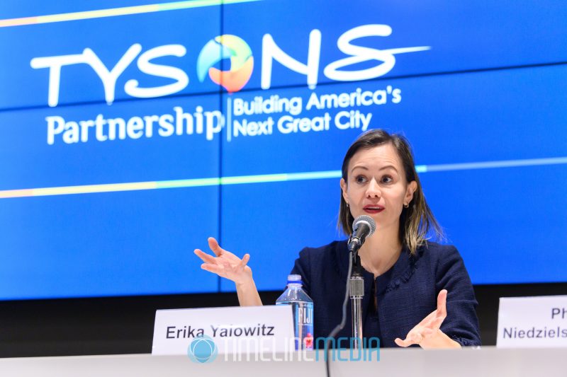 Erika Yalowitz speaking at the Candidate Forum - Tysons Partnership ©TimeLine Media