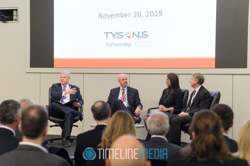 John McGranahan moderating a panel discussion for the Tysons Partnership
©TimeLine Media