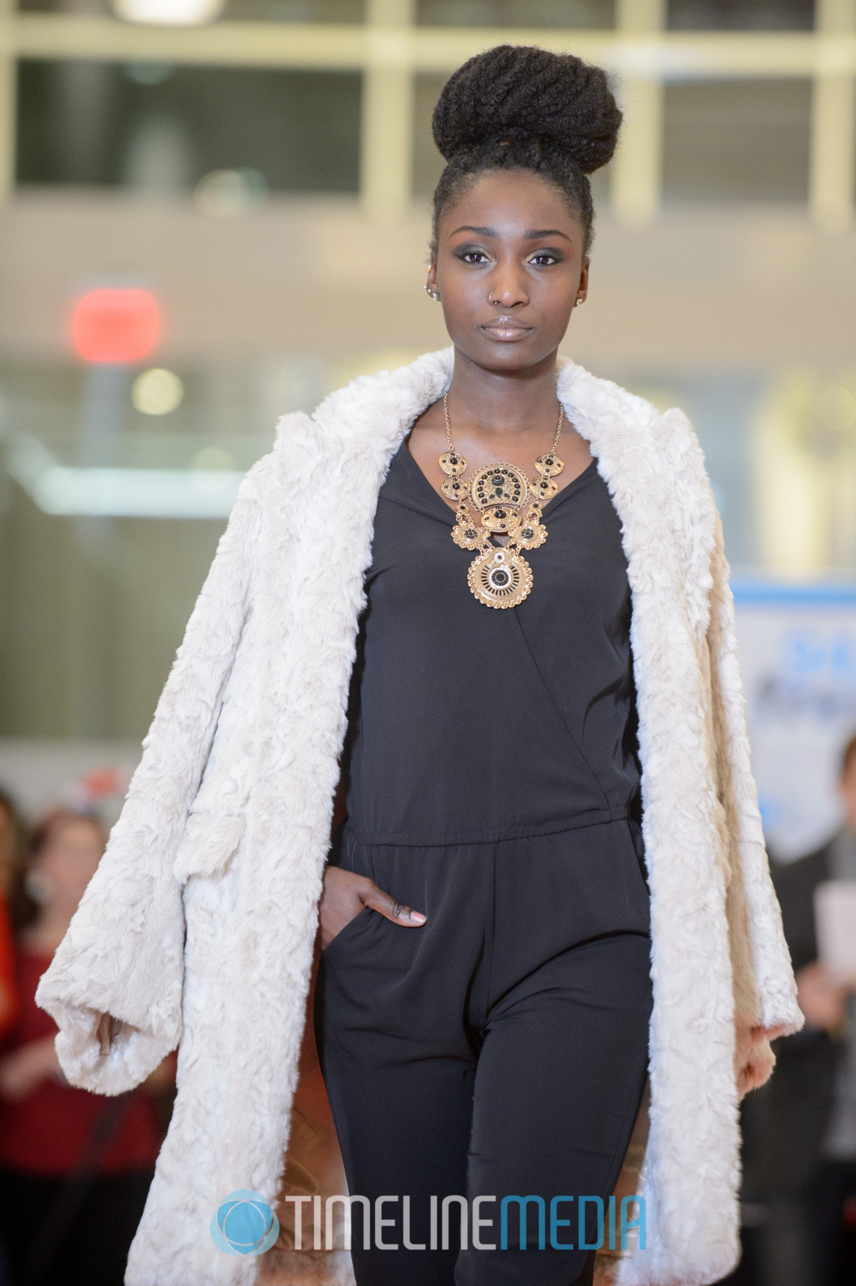 Runway model at the Tysons Corner Center Lord and Taylor holiday fashion show