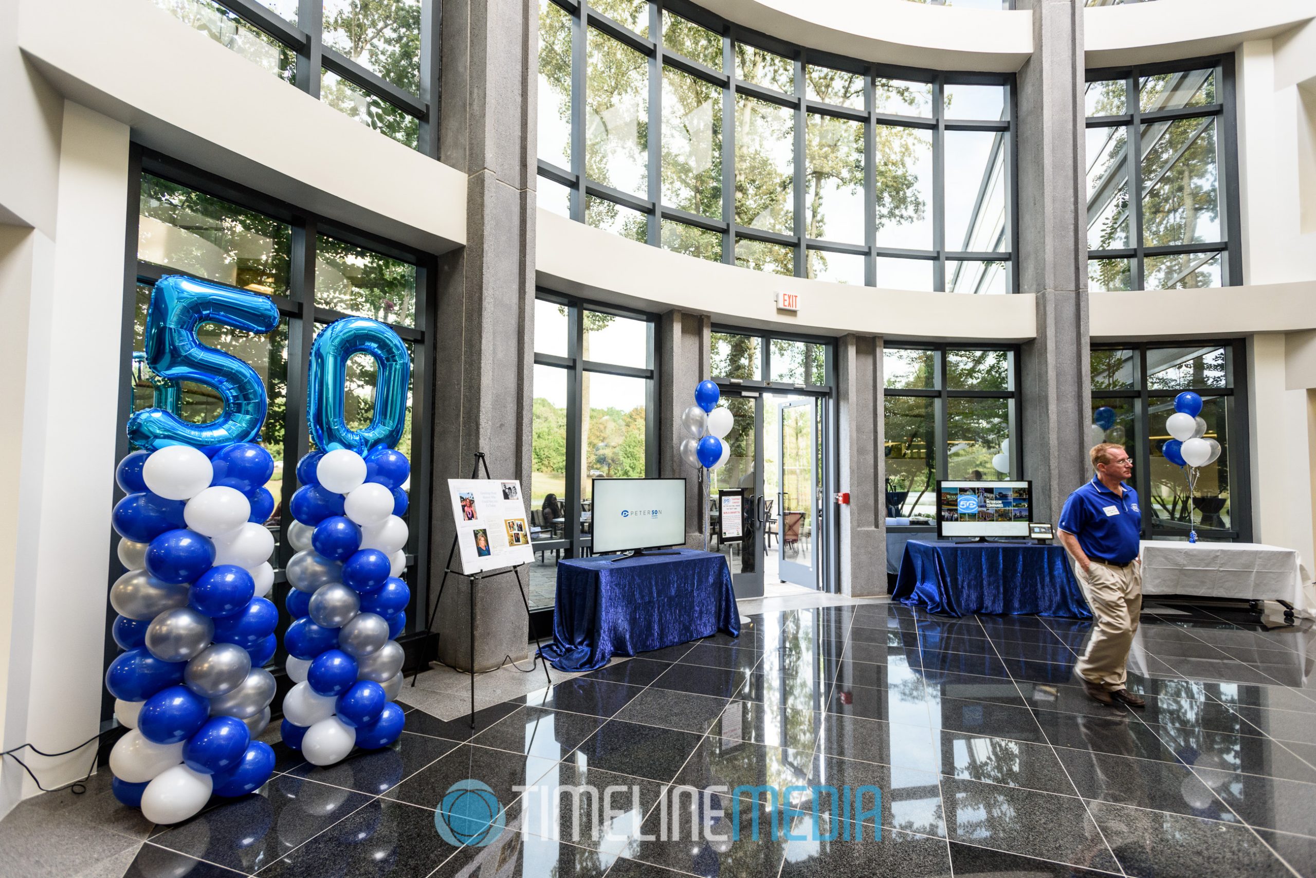 Lobby at the Peterson Companies at their 50 year anniversary party ©TimeLine Media