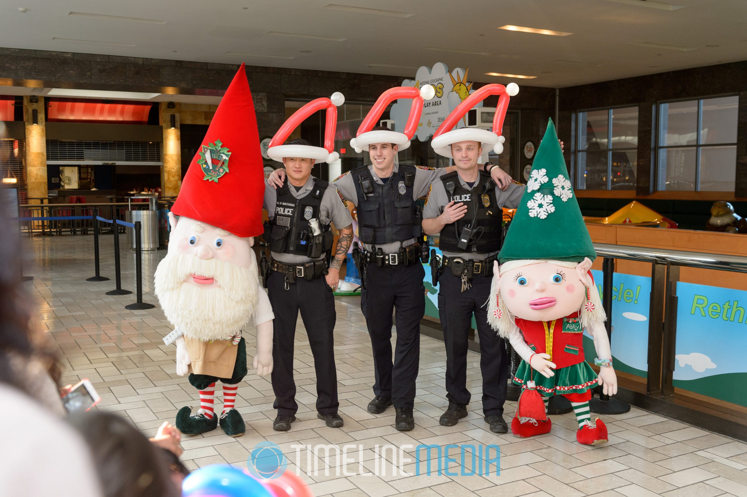 Those Funny Little People and Fairfax County Police officers - Tysons Corner Center