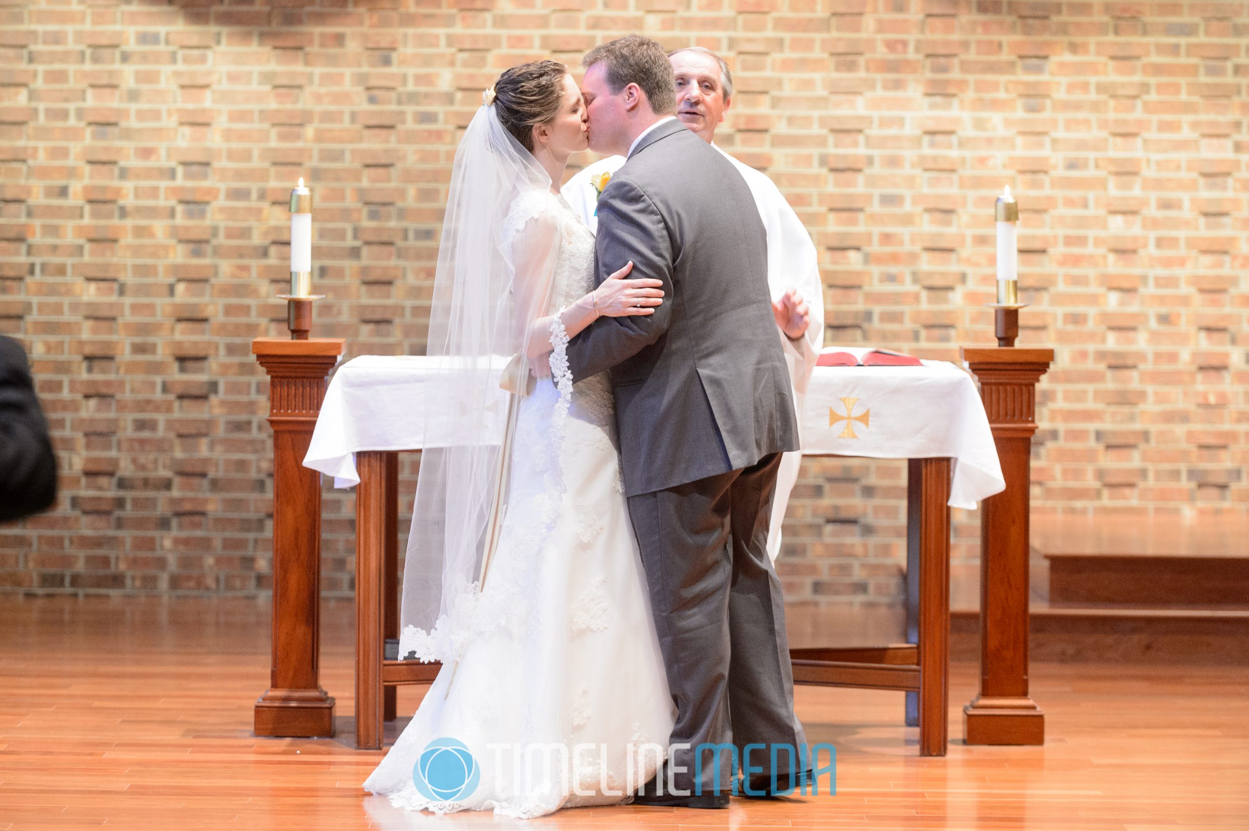 First Kiss after wedding ceremony ©TimeLine Media