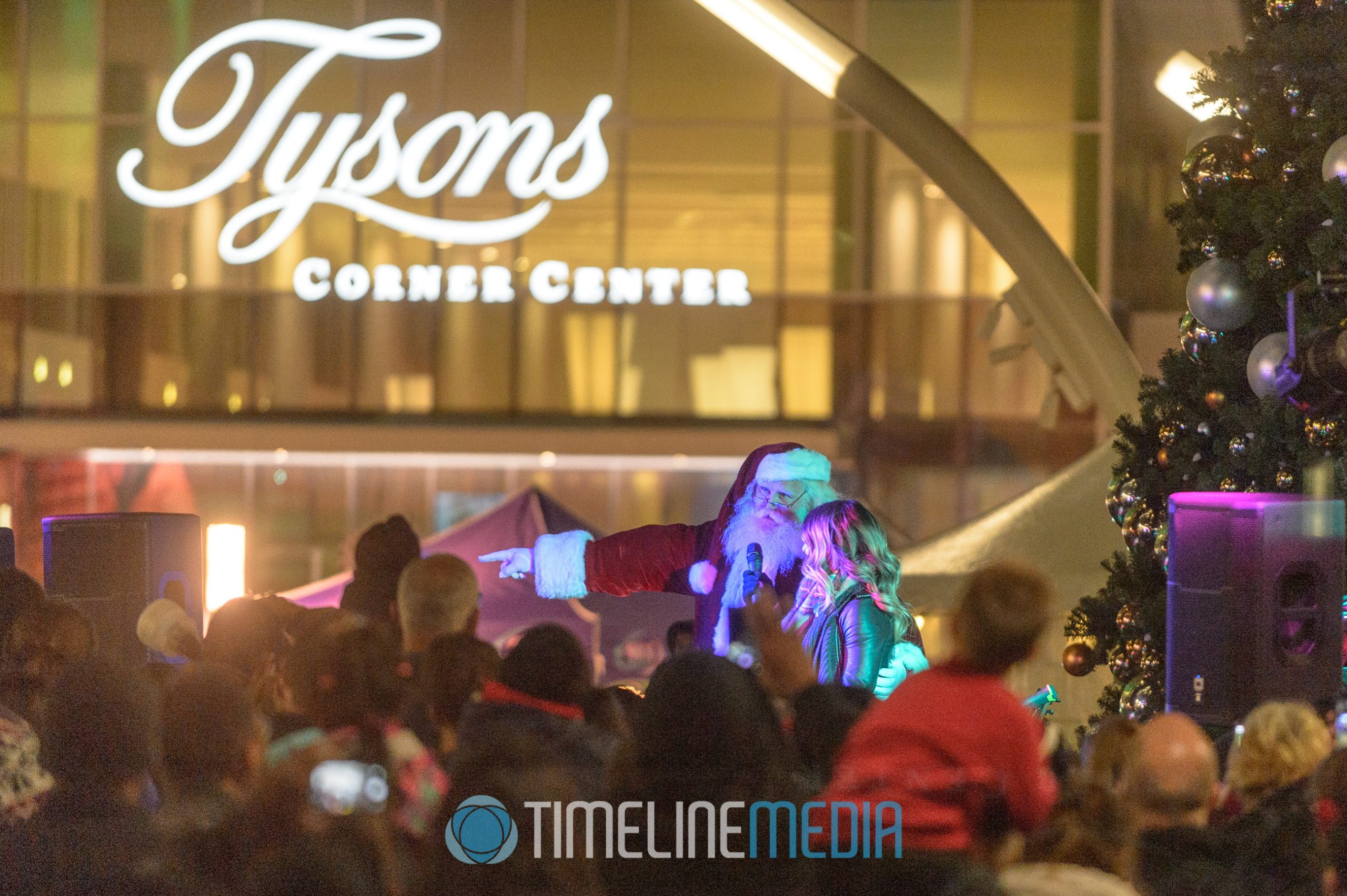 Santa Claus on the Plaza at Tysons Corner Center