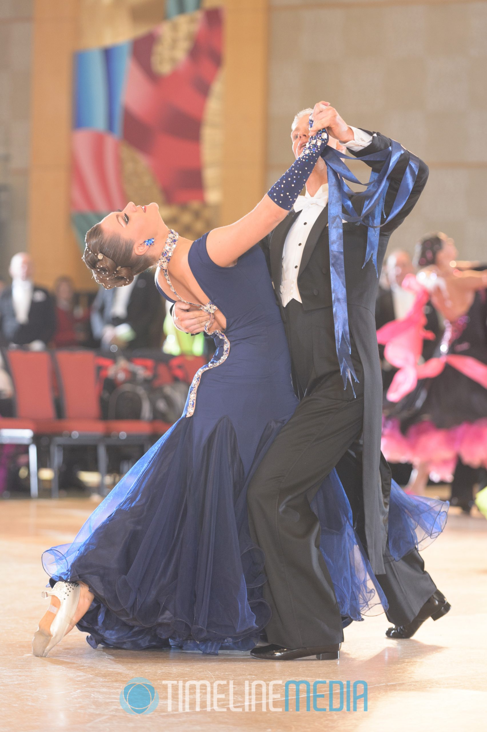 USA Dance couple compete in Standard dancing ©TimeLine Media