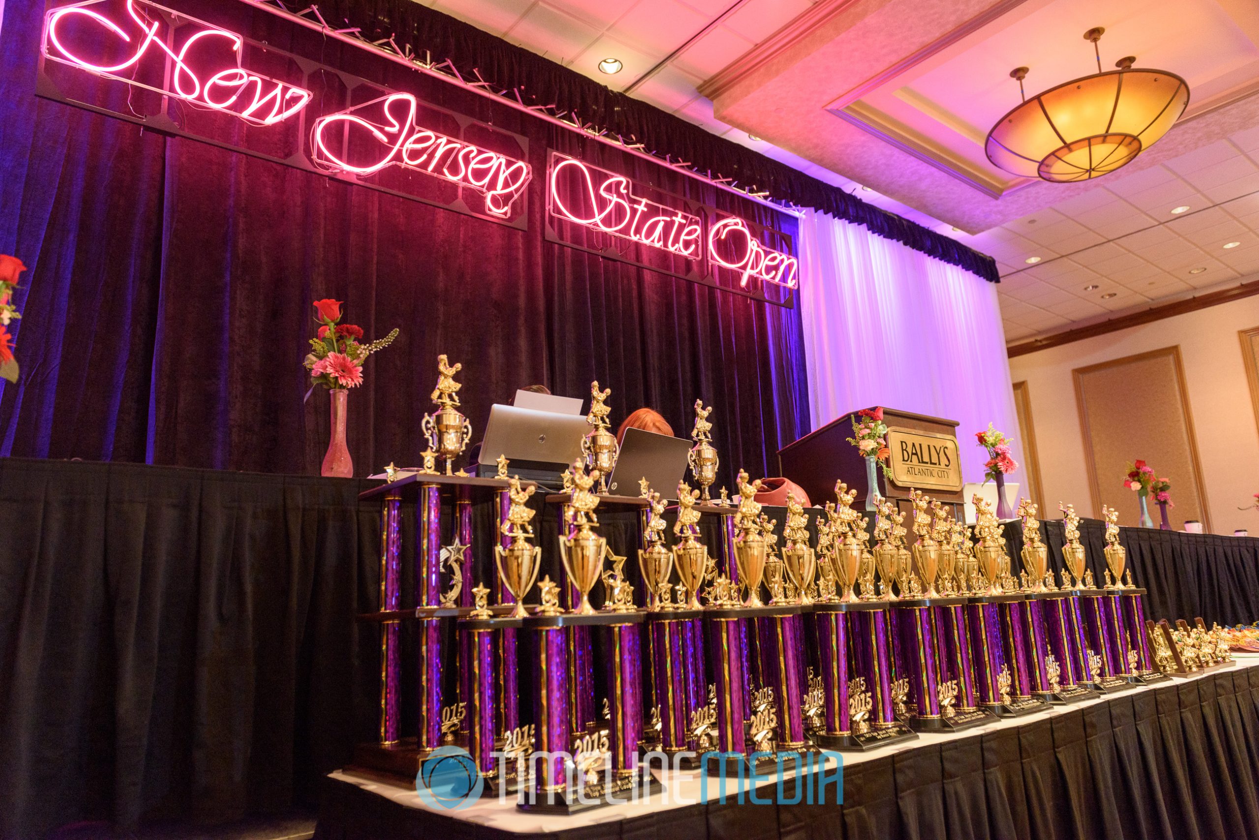 Dance competition trophies from the New Jersey State Open at Bally's Atlantic City, NJ ©TimeLine Media