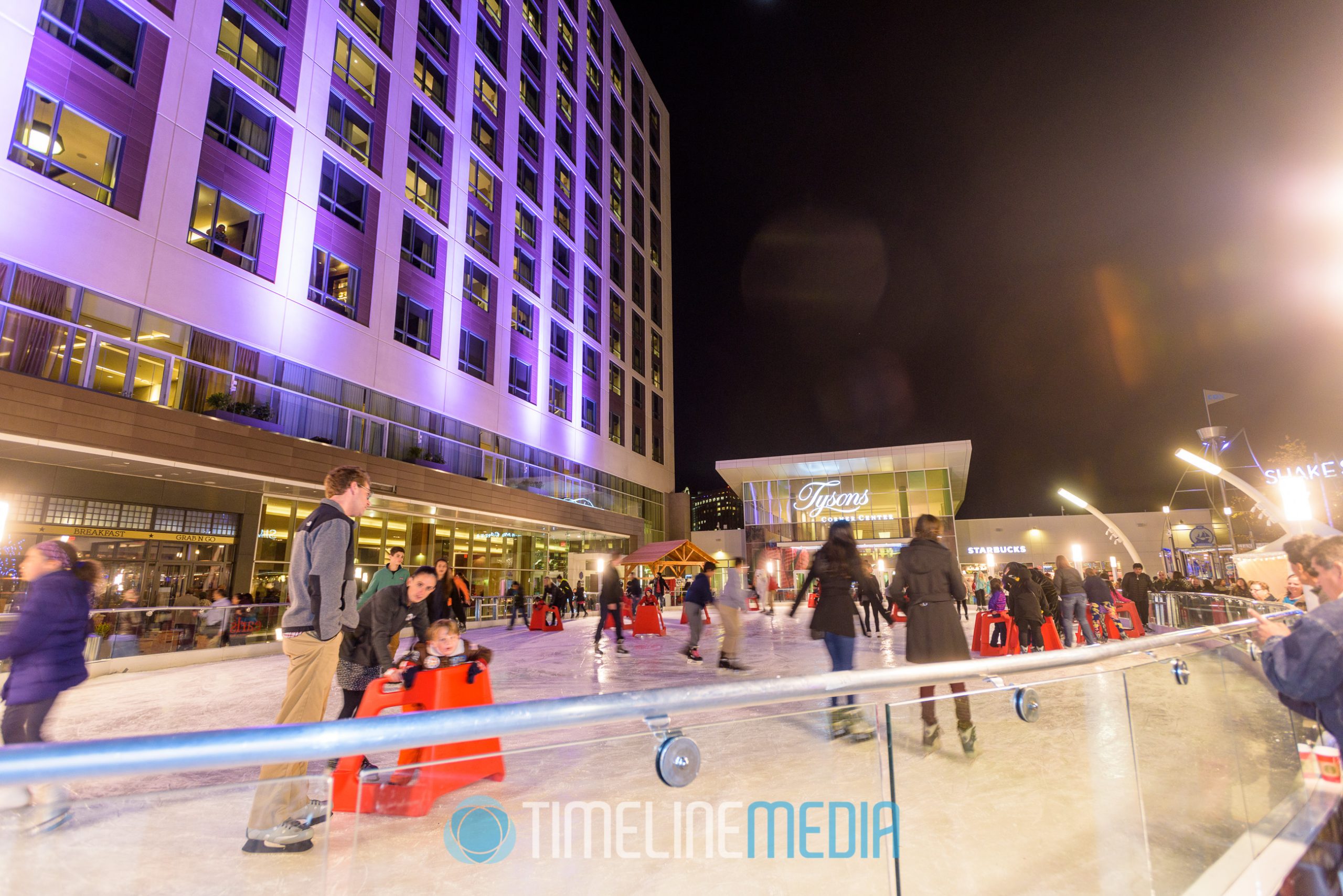 Ice skating at Tysons Corner Center