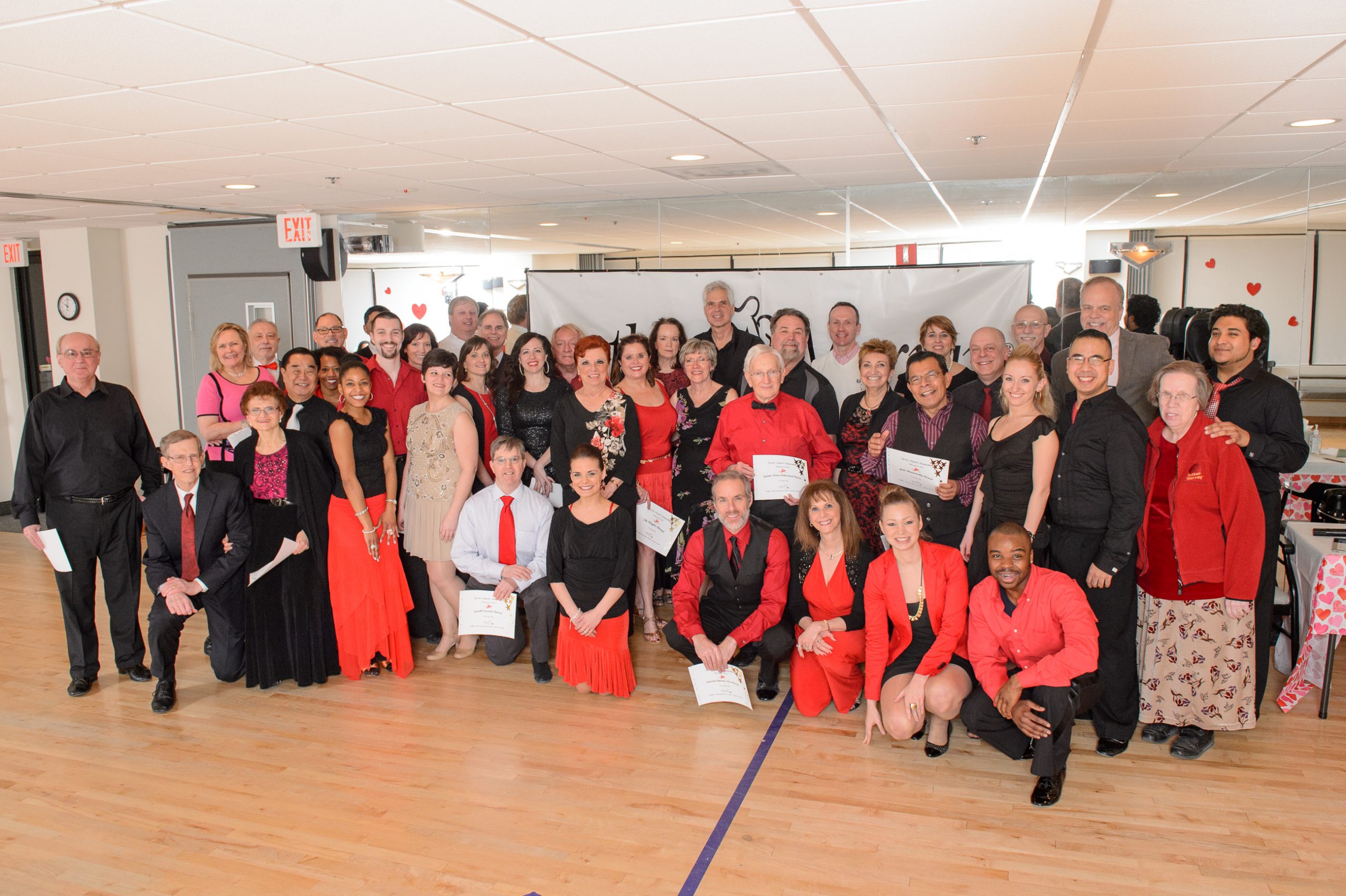 Studio staff and students at the Arthur Murray - Tysons, VA ©TimeLine Media 