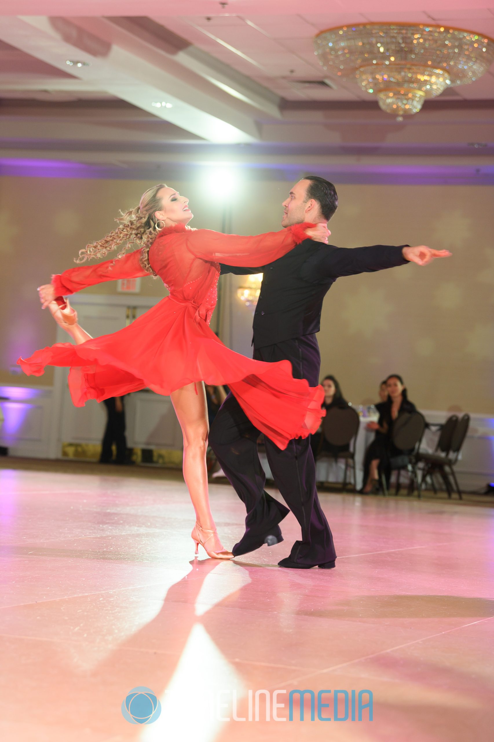 Max Sinitsa and Tatiana Seliverstova performing a professional dance show 2019 Fantasy Ball ©TimeLine Media