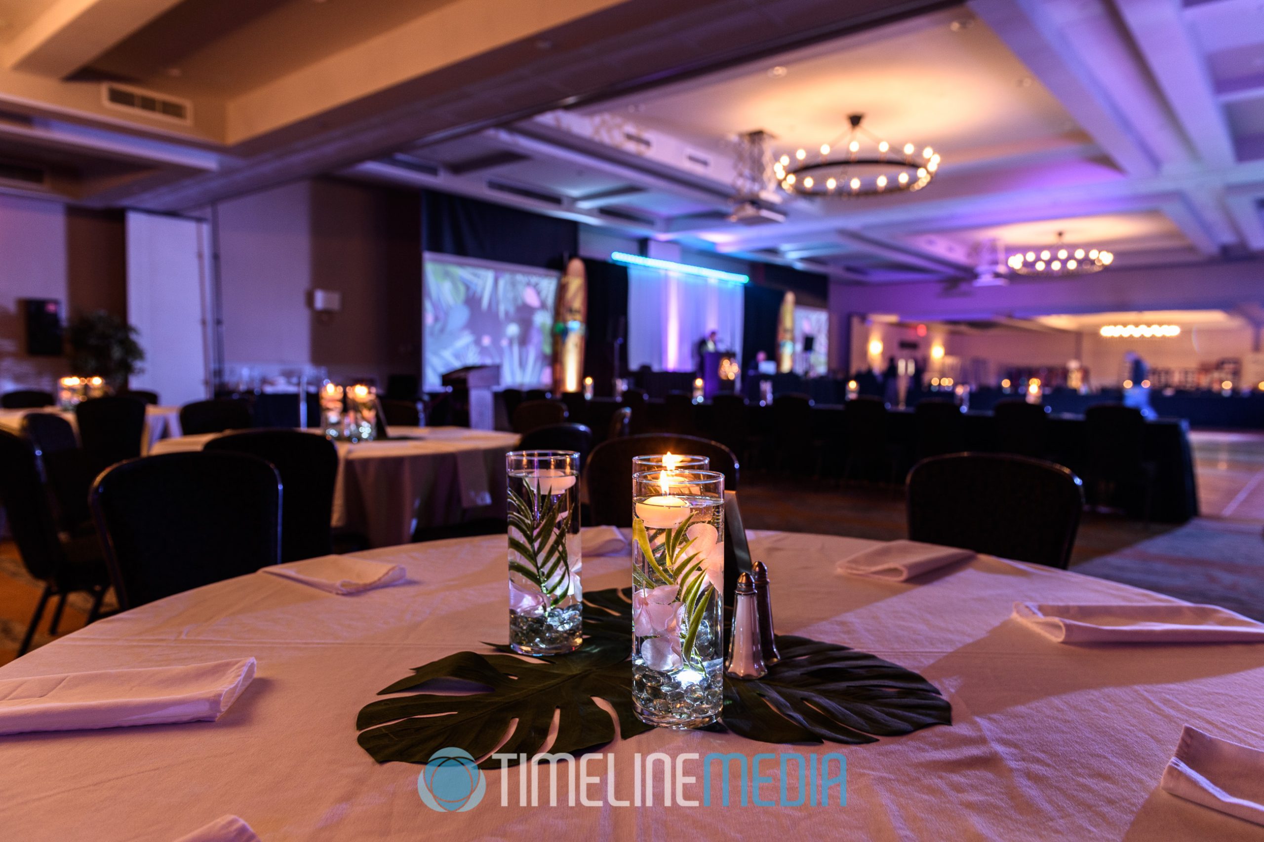 Table decorations at the 2018 Asheville Dance Classic ©TimeLine Media