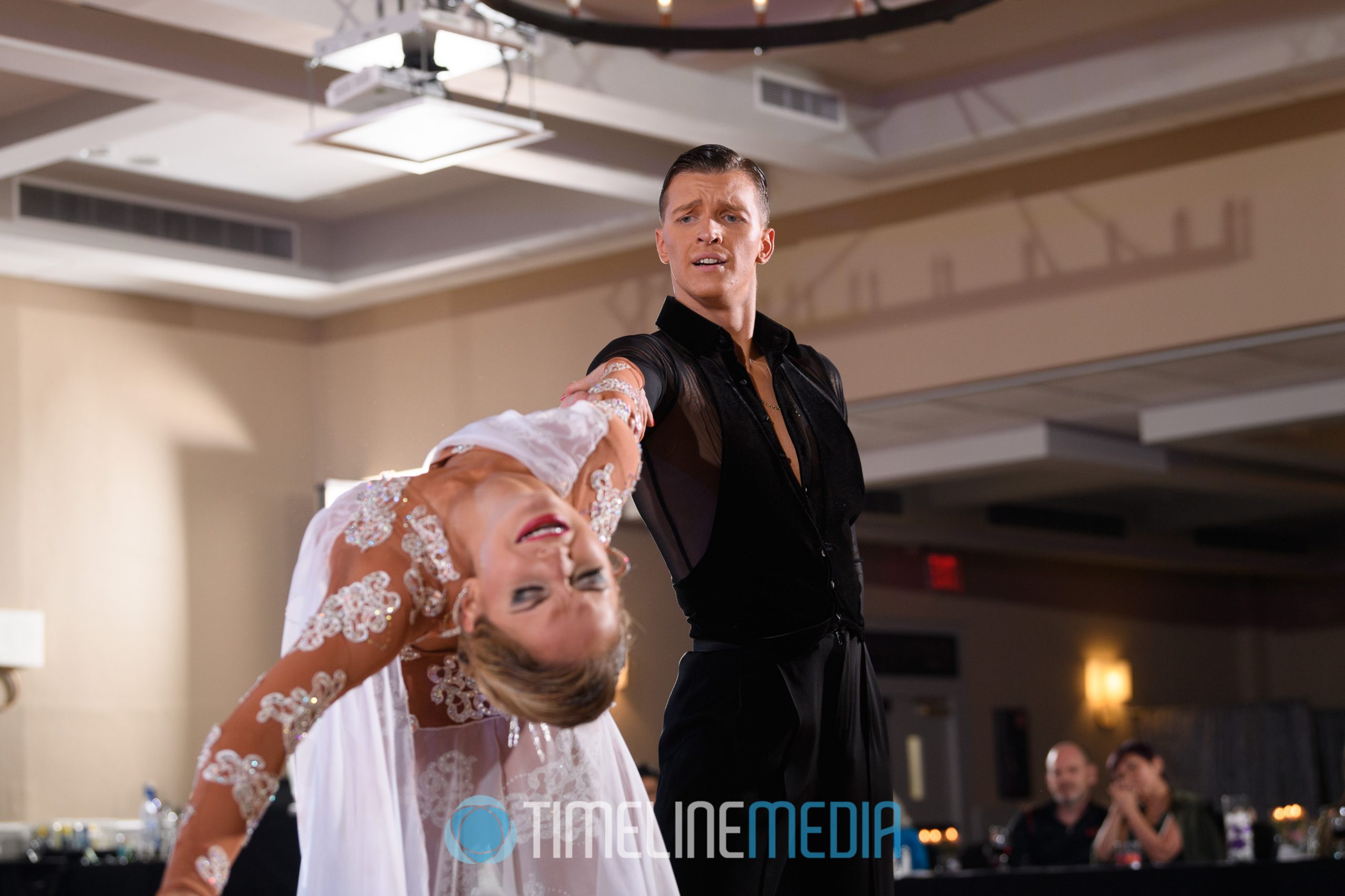 Mykyta Serdyuk and Anna Krasnoshapka dancing a professional show ©TimeLine Media