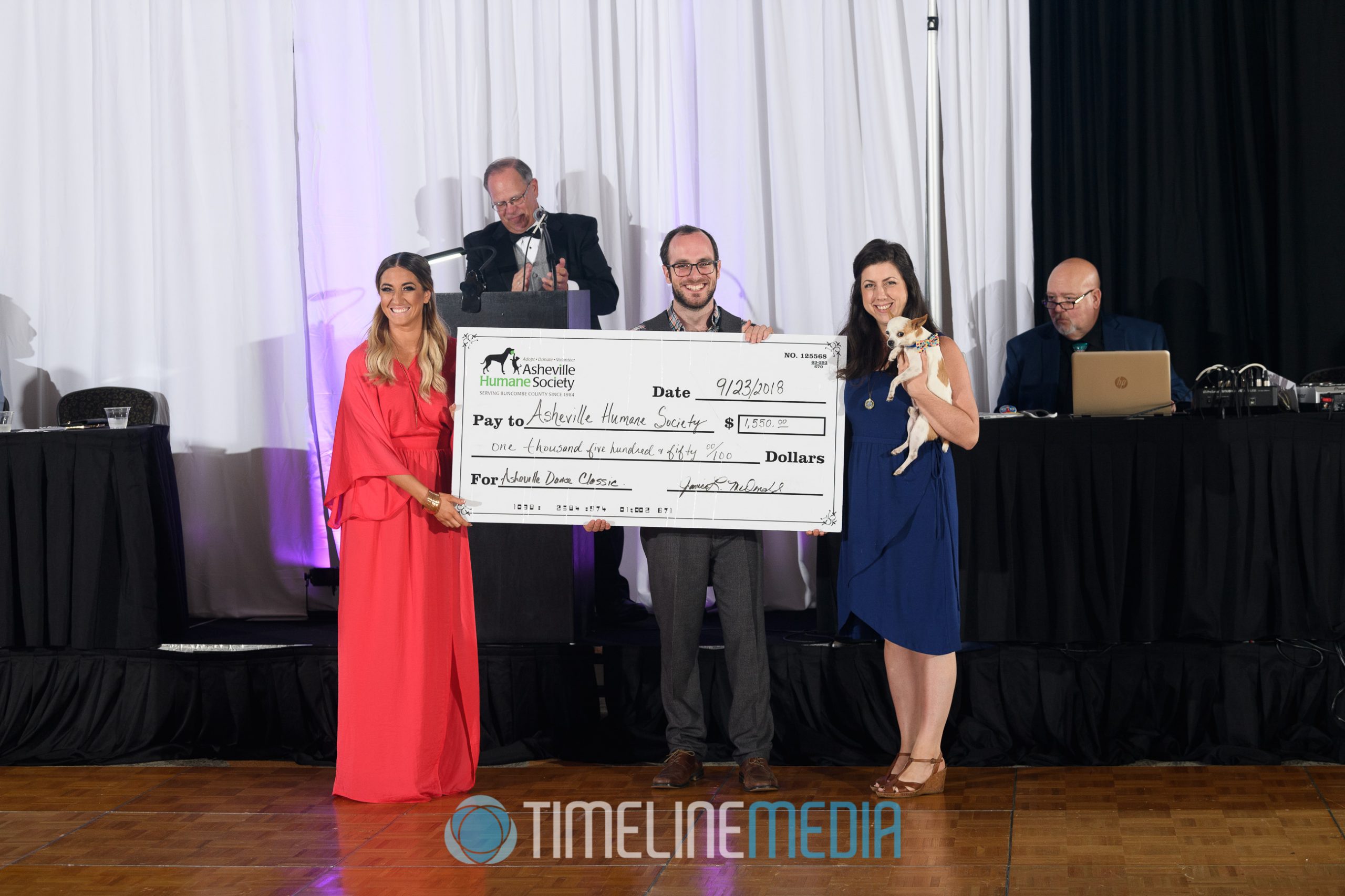 Donation to the Asheville Humane Society ©TimeLine Media