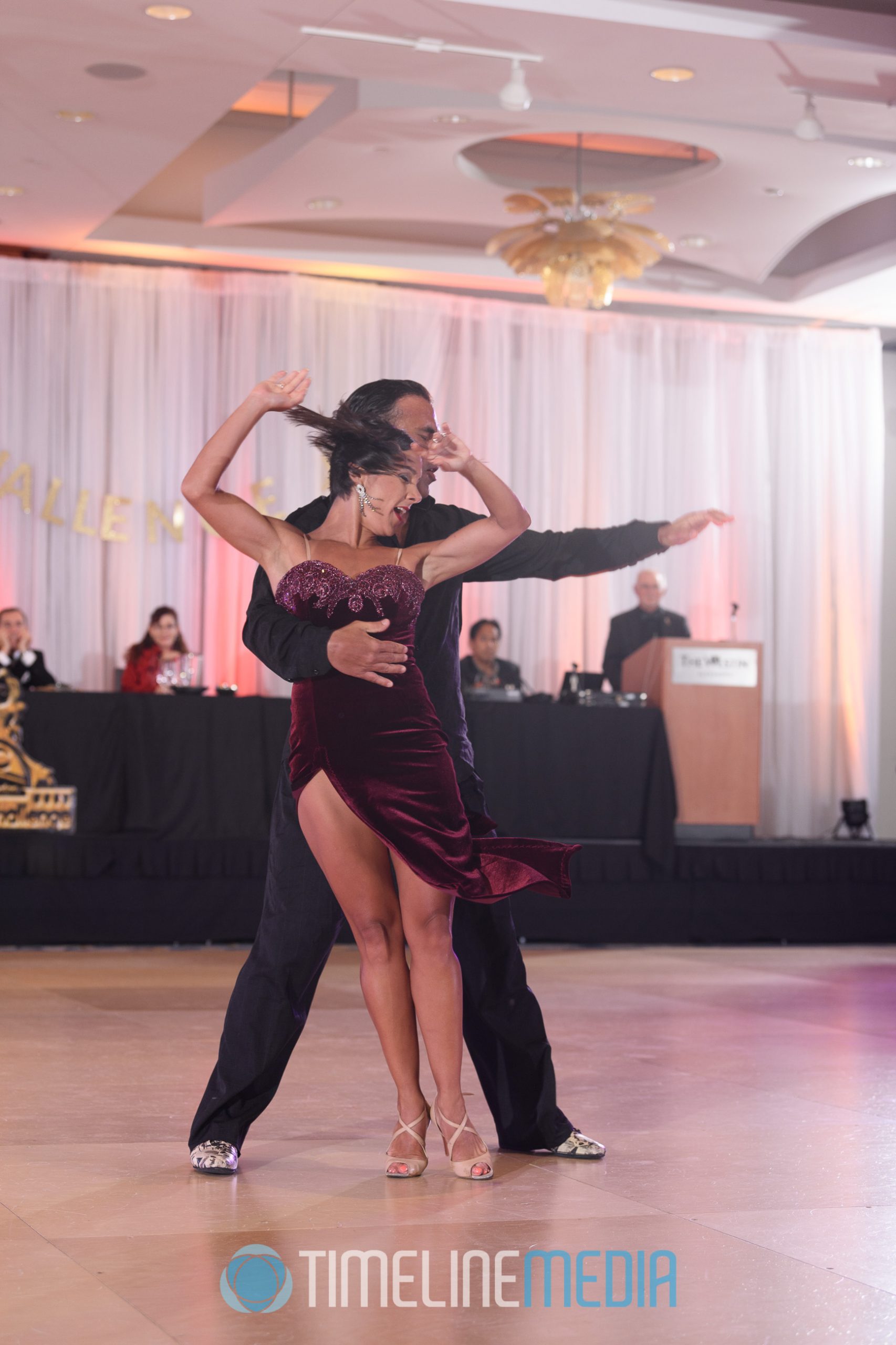 Guadalupe Garcia and Junior Cervila dancing a professional show ©TimeLine Media