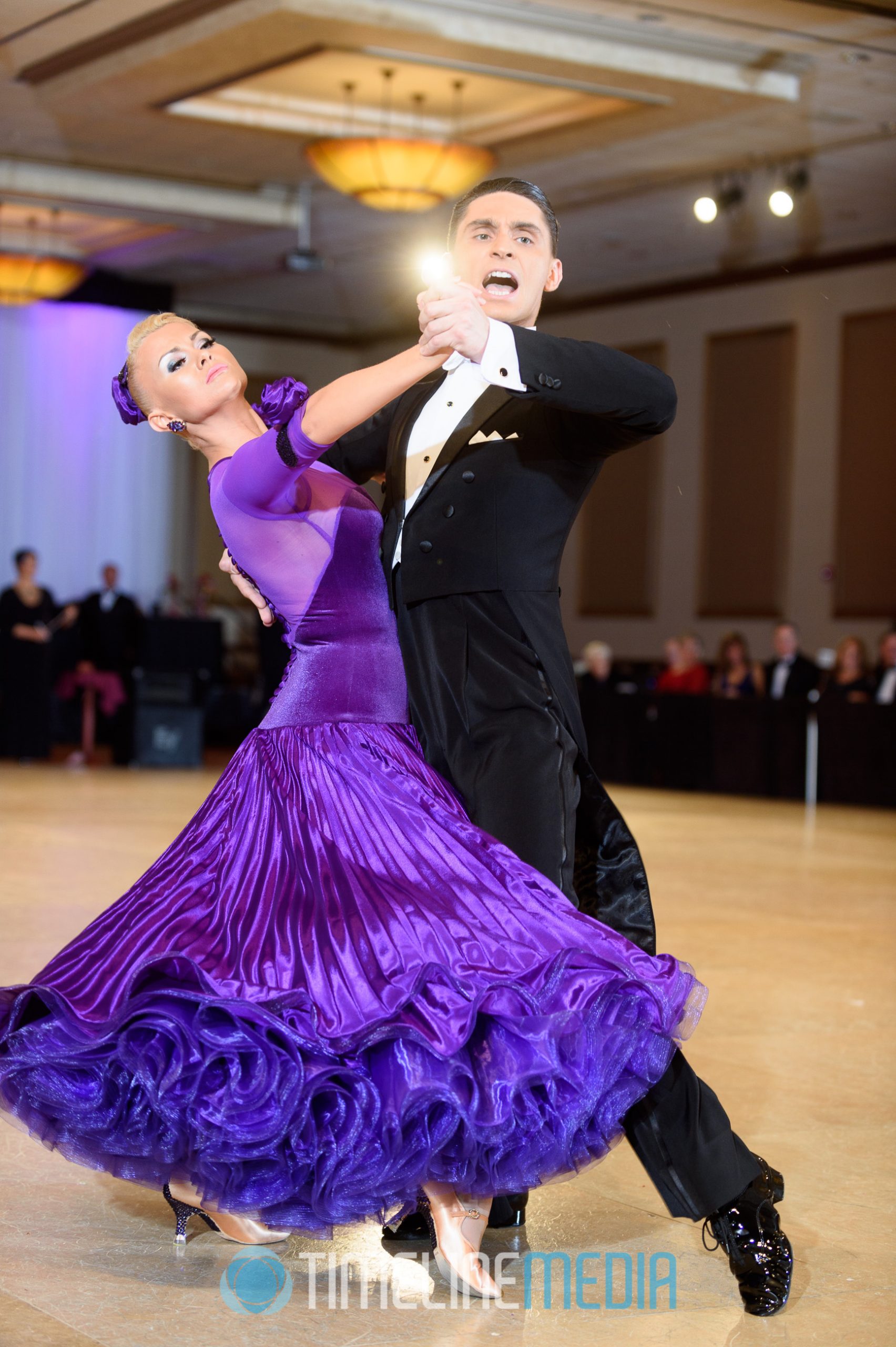 American Smooth ballroom dancers in competition ©TimeLine Media