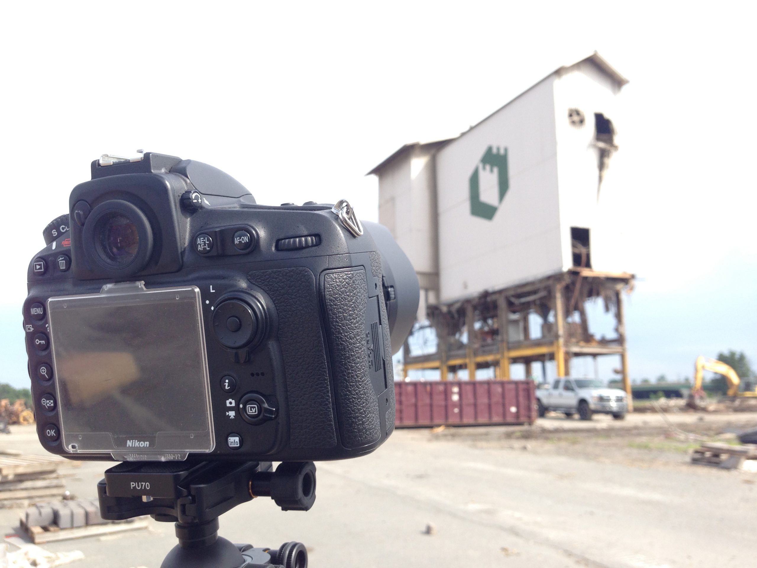 DSLR camera and Betco Block factory building ©TimeLine Media