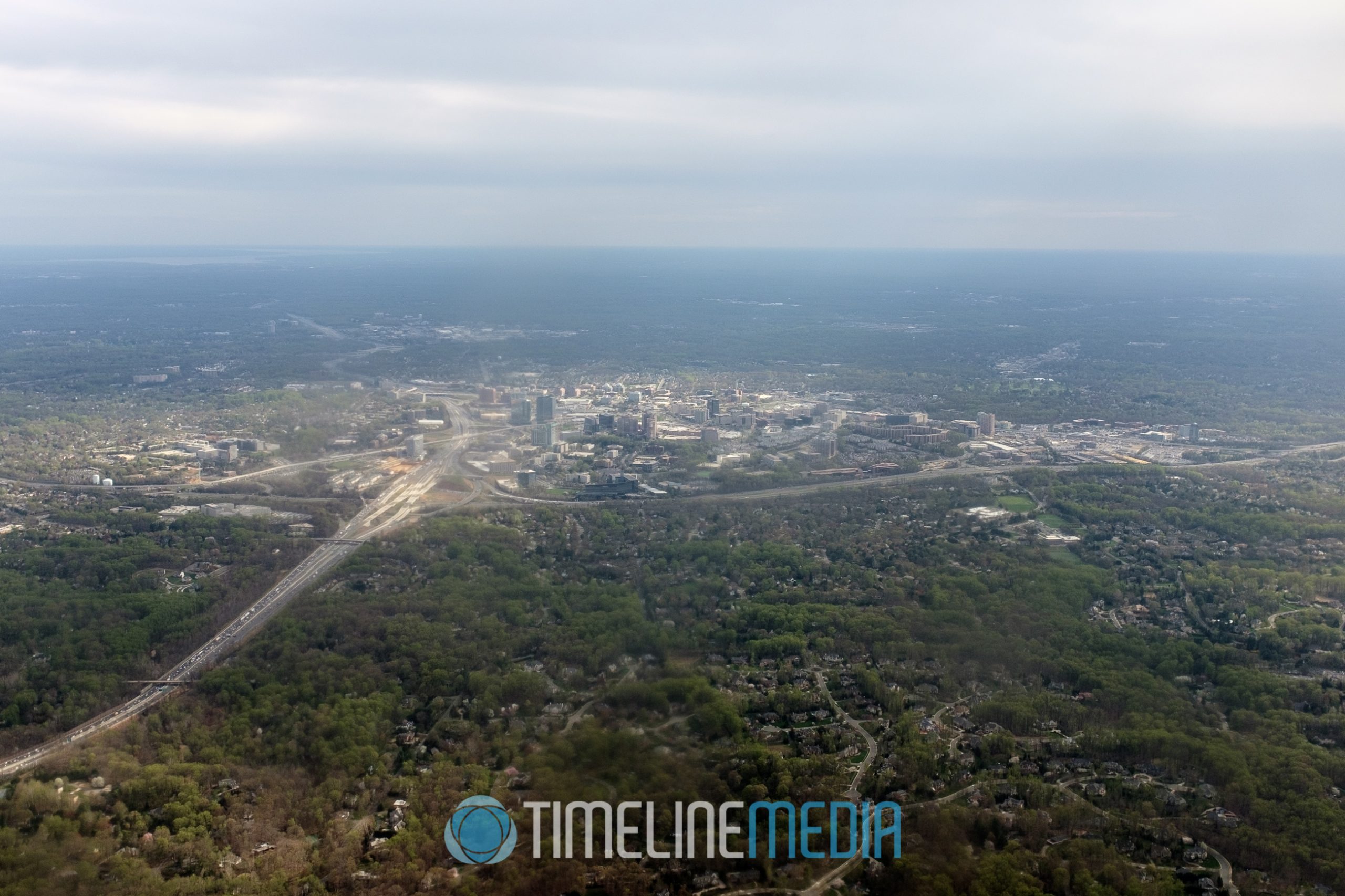 Tysons, VA from airplane window ©TimeLine Media
