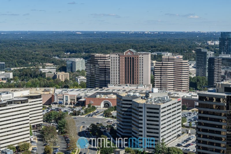 Tysons Galleria, Ritz Carlton and Boro neighborhood from Lumen Rooftop ©TimeLine Media