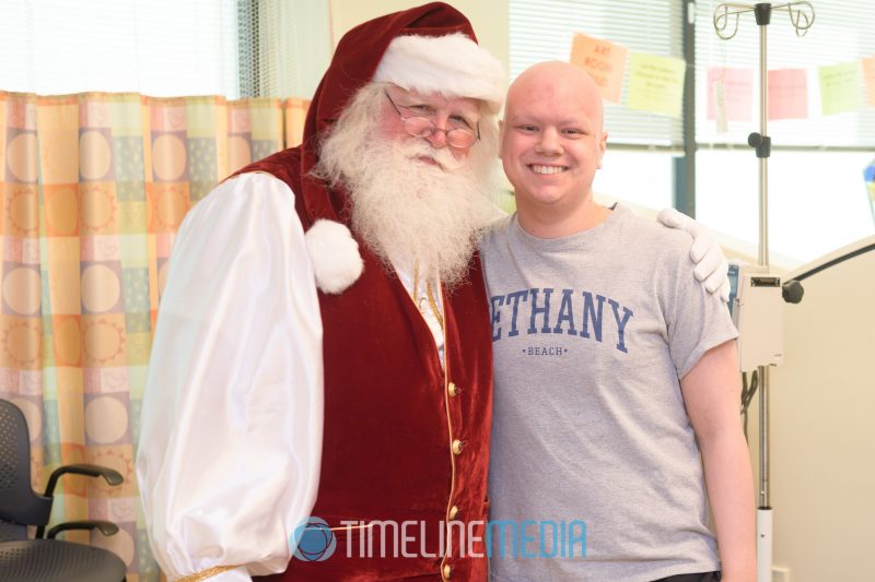 Visiting with Santa at the Pediatric Specialists of Virginia in Falls Church