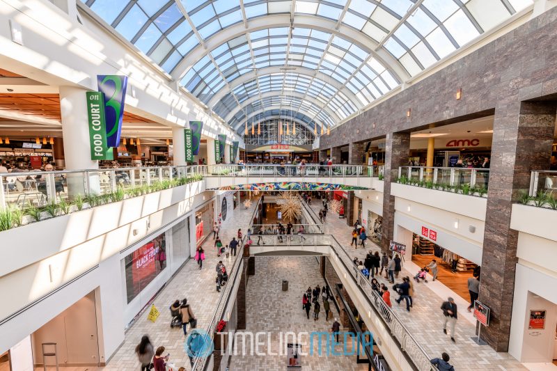 Three levels of Tysons Corner Center on Black Friday 