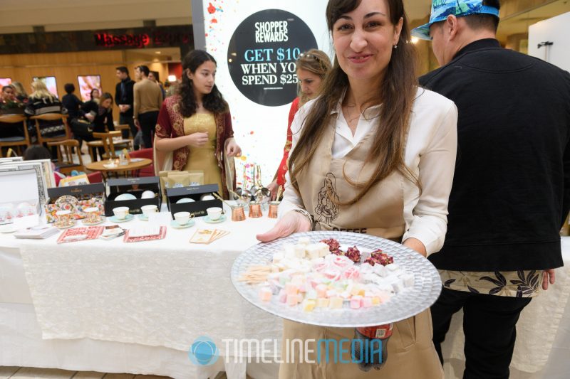 Turkish Coffee Lady, Gizem White, at the opening of her Tysons Corner Center location