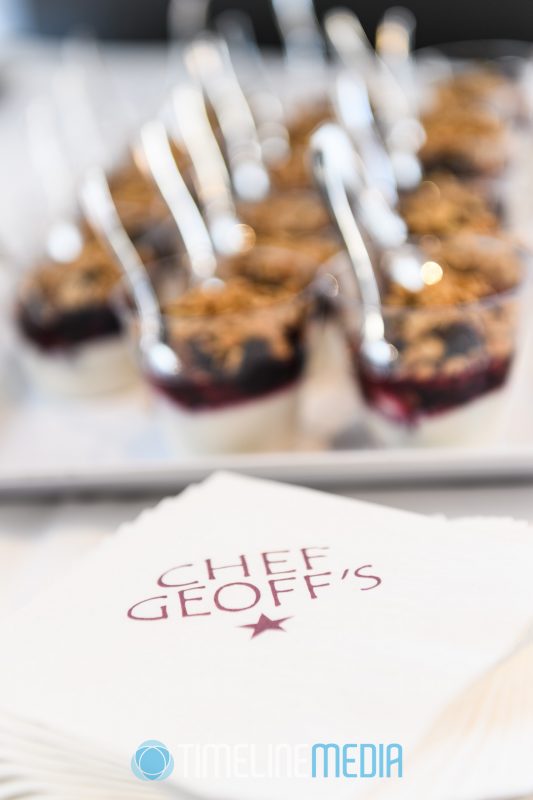 Chef Geoff's dessert servings at the Breakfast Near Tiffany's event ©TimeLine Media