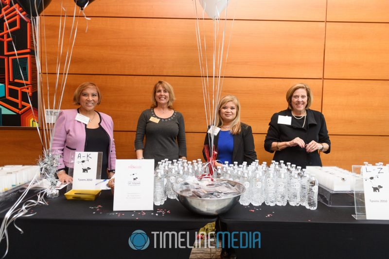 Reception table at Tysons 2050 ©TimeLine Media