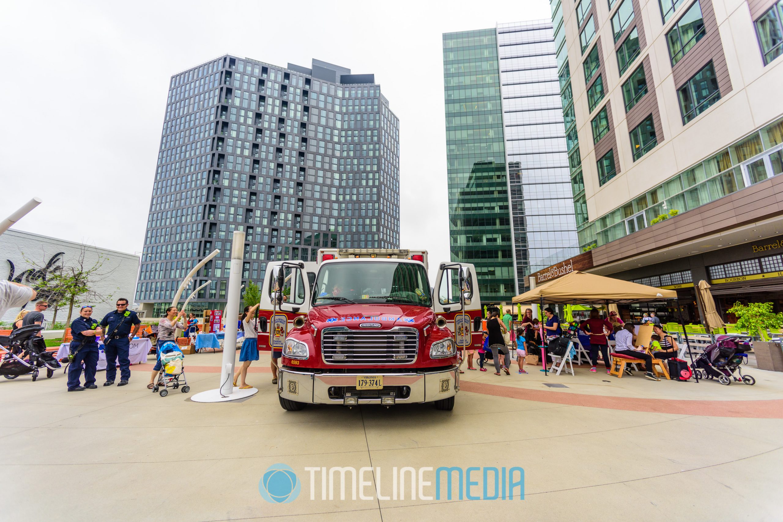 Ambulance on the Plaza at Tysons Corner Center for the 2016 First Responders Day