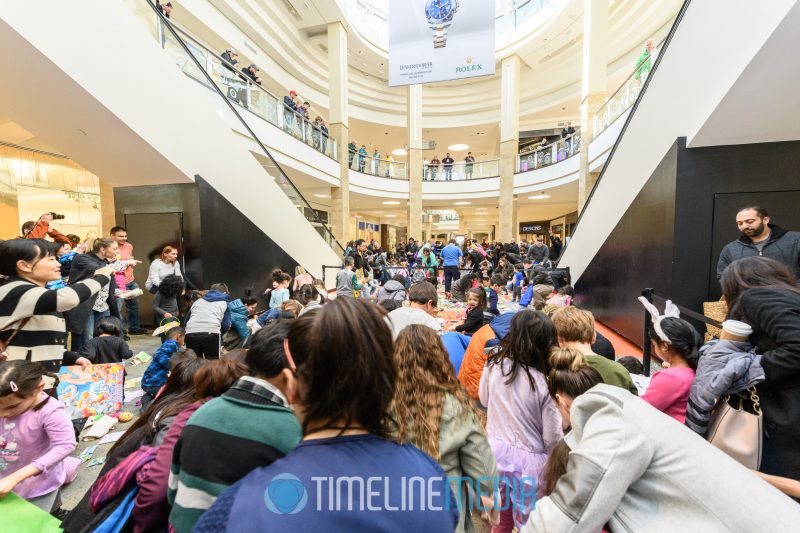 Start of the Easter Egg Hunt at Tysons Corner Center