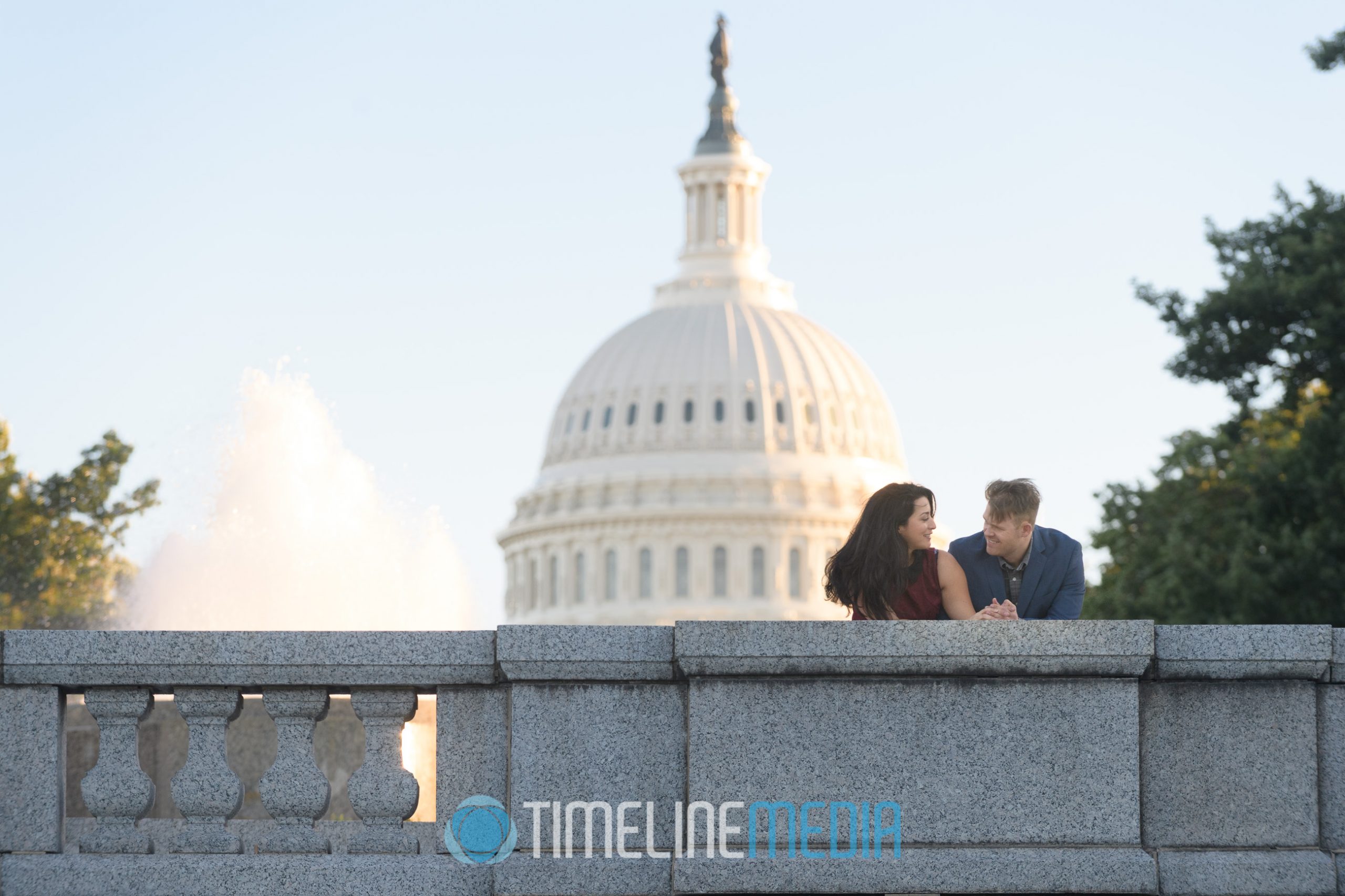 Frances and Carlo Engagement photo session in Washington, DC ©TimeLine Media