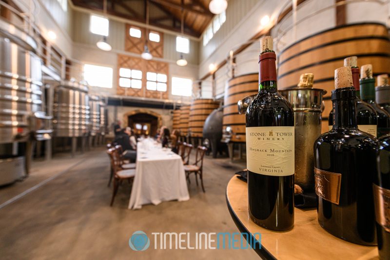 Stone Tower Winery tasting room in Leesburg, VA - venue for the Board Retreat for the Tysons Chamber ©TimeLine Media