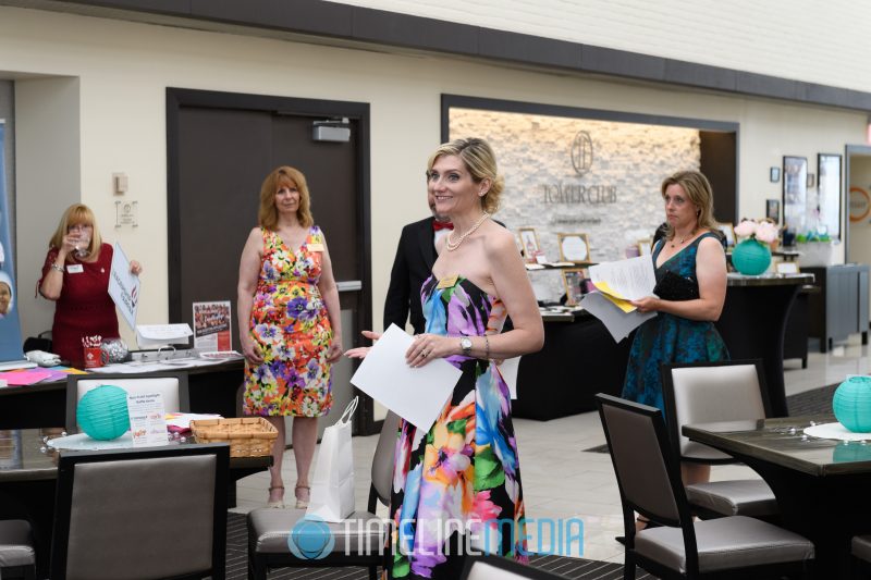 Board Chair Virginia Case preparing for the Summer Soiree at the Tower Club in Tysons ©TimeLine Media